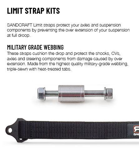 Limit Strap Kits - SANDCRAFT Motorsports - SANDCRAFT RCR - The