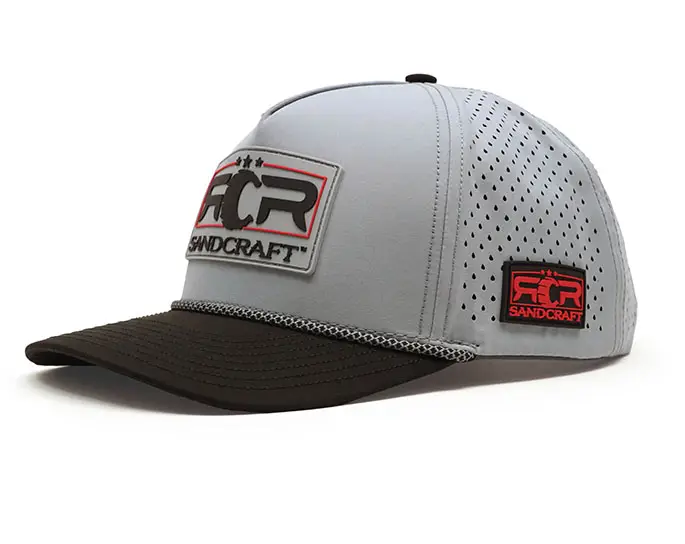 SANDCRAFT Hat - 'TYPE-R' Slate Grey - 5 Panel - Image 7